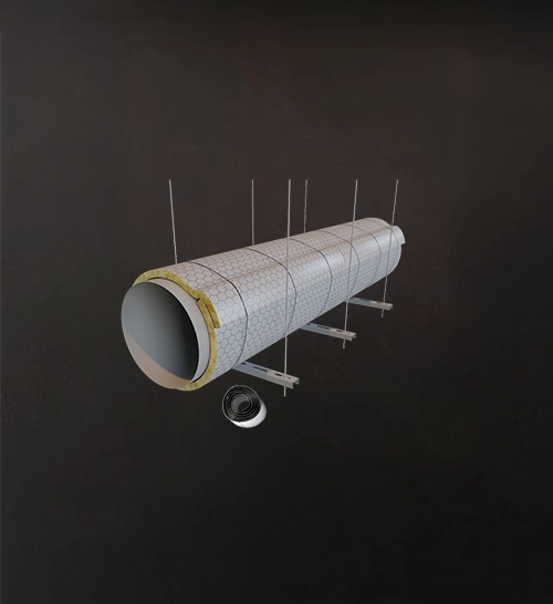 Couverture pour conduits métallique / 6000x1000x30mm