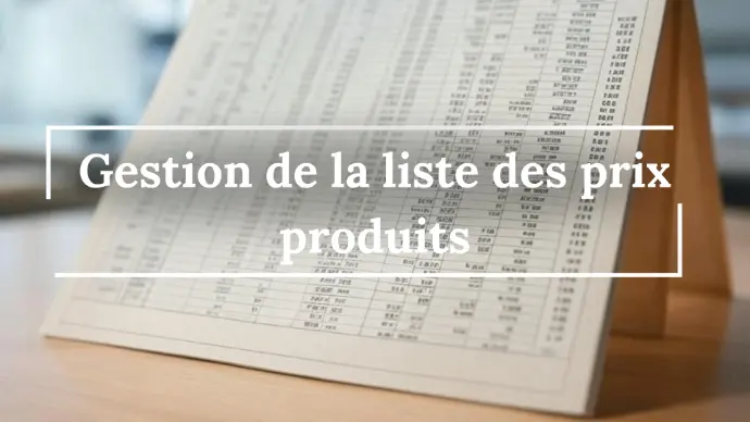 Liste de prix - BPU