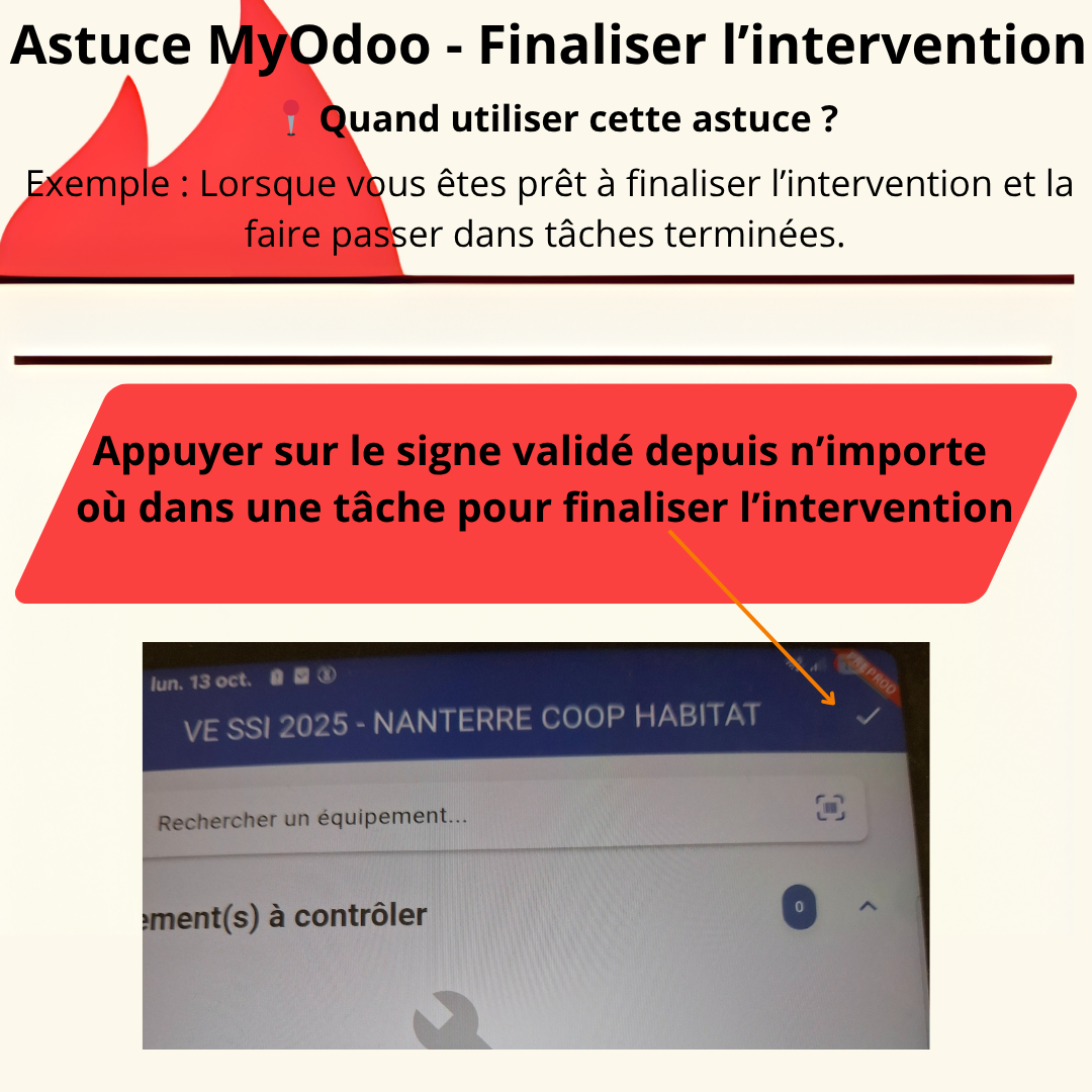 Memo Card - 3 - Étape 1 Finaliser l'intervention