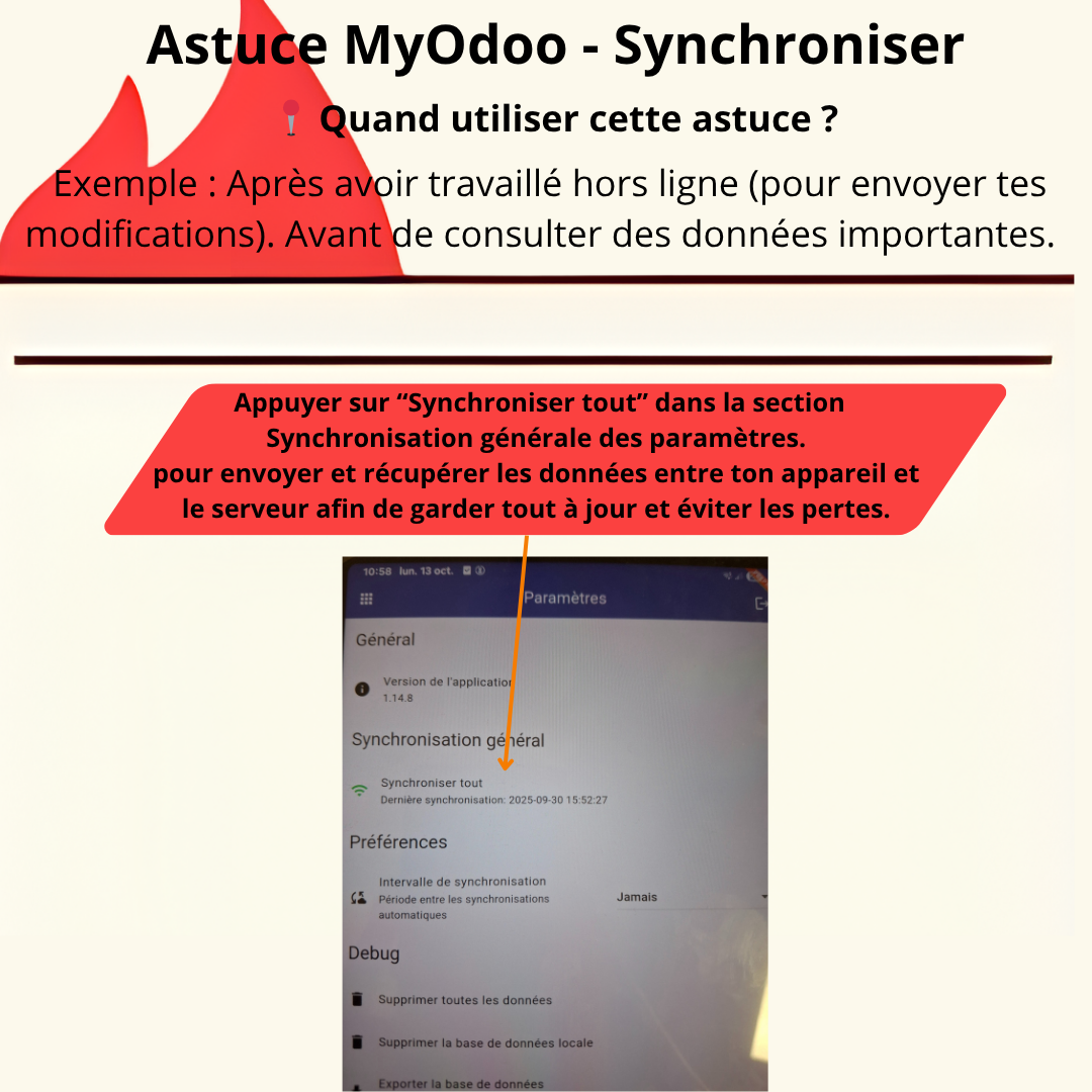 Memo Card - 6 - Synchronisation générale