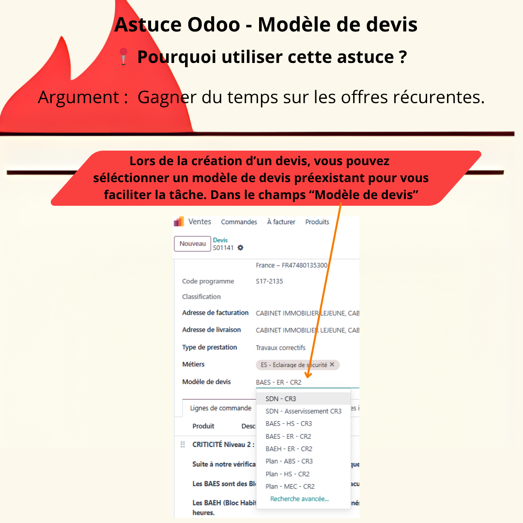 Memo Card - 3 - Créer un devis standardisé rapidement